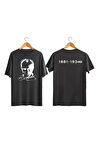 Atatürk Baskılı Tişört 1881-1938 Ön + Arka Baskılı
