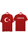 Türk Bayrağı Baskılı TÜRKİYE Yazılı Çocuk Tişört Ayyıldızlı T-shirt