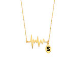 Harem Altın Nabız Harfli Gümüş Kolye  GMS1005