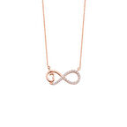 Harem Altın Sonsuzluk Kalpli Gümüş Kolye  GMS1024