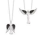 Melek Kanatlı Annem Gümüş Kolye  GMS1054