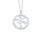 Harem Altın İsimli Hayat Ağacı Gümüş Kolye GMS1133