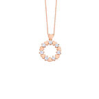 Zirkon Taşlı Minik Kalpler Gümüş Kolye GMS1180