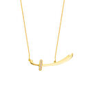 Zulfikar Altın Rengi Gümüş Kolye GMS126