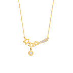 Harem Altın Biela Kuyruklu Yıldız Altın Rengi Gümüş Kolye GMS13