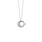 Harem Altın Ay Yıldız Atatürk Gümüş Kolye GMS1358