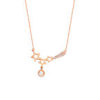 Biela Kuyruklu Yıldız Rose Gümüş Kolye GMS15