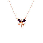 Yusufçuk Damla Taşlı Gümüş Kolye GMS1547