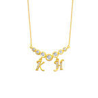 Su Yolu Harfli Gümüş Kolye  GMS1737