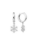 Sallantı Kar Tanesi Gümüş Küpe GMS2115