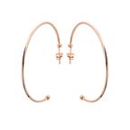 Büyük Boy Halka Gümüş Küpe GMS547