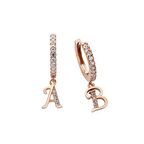 Harfli Halka  Gümüş Küpe GMS577