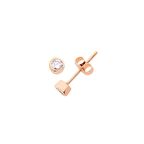 Sıvama Tektaş  Gümüş Küpe  GMS594