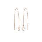 Harem Altın Sallantılı Zincirli Melek Gümüş Küpe  GMS665