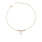 Toplu Mineli Büyük Melek Gümüş Halhal GMS828