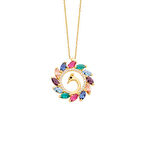 Tavus Kuşu Gümüş Kolye  GMS913