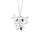 Sevgi Ağacı Aile Harfli Gümüş Kolye  GMS994