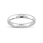 Tuğrul Kuyumculuk 925 Ayar Gümüş Klasik Düz Bombeli Alyans- 3 Mm