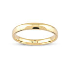 Tuğrul Kuyumculuk 925 Ayar Gümüş Klasik Düz Bombeli Alyans- 3 mm