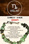 Sertifikalı Burç Taşı Oğlak Burcu Zümrüt Taşı Bileklik