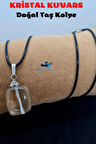 Sertifikalı Kristal Kuvars Doğal Taş Kolye