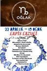Sertifikalı Burç Taşı Oğlak Burcu Lapis Lazuli Taşı Bileklik