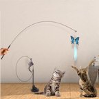 Vantuzlu Tüylü Zilli Olta Kedi Oyuncağı (5332)