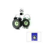 ALARM CLOCK NO-847 YUVARLAK MASA ÇALAR SAAT METAL KASA RENKLİ PİLLİ - IŞIKLI - FOSFORLU ÇAP: 11CM BG