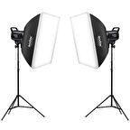 Godox SL60II Bi 60W Bi-Color COB LED Video Işığı 2'li Set
