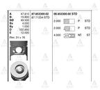 Goetze 87-71234-STD Piston Segmanlı D-Max 2.5 4Ja1-TD 04-07 93mm Std 8771234STD