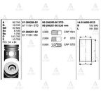 Goetze 87-71591-STD Piston+Segman-STD 100 Mitsubishi Canter-304-Canter-444 90-97 4D31-Hyundai H349 8771591STD