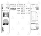 Goetze 87-72423-050 Motor Piston Segman 050 Kia Besta-Mazda E2200 1999-86.50mm 87-72423-050
