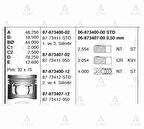 Goetze 87-73412-STD Motor Piston Segman STD L200 CR 2.5 DID Motor 2-4 Sıralı Piston 2006-2009 91.10mm 1110A594