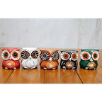 Ahşap 5'Li Baykuş Seti 5 Cm