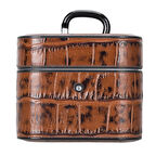 Casquet Apple AirPods 3.nesil Uyumlu Deri Kılıf YK6 Taba