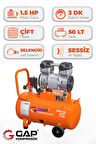Hava Kompresörü Sessiz Ve Yağsız 50lt GPS1100