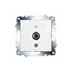 KARRE BEYAZ F KON. SONLU UYDU PRİZİ (12ADET) VİKO