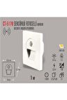 CT-5170 1W/6500K SENS.LEDLİ KOR. ARMATÜR (BEYAZ) CATA