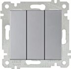 RİTA INOX MEK+TUŞ ÜÇLÜ ANAHTAR MUTLUSAN