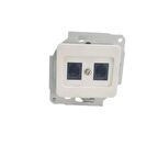 KELEBEK BEYAZ 2XRJ11 TELEFON PRİZ (4ADET) METESAN