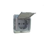 KELEBEK METALİK GRİ KAP.TOP.PRİZ (6ADET) METESAN 