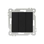 RİTA SİYAH MEK+TUŞ ÜÇLÜ ANAHTAR (6ADET) MUTLUSAN