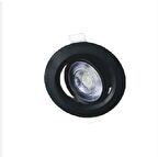 CT-5200 7W/3200K LAL LED SPOT (SİYAH KASA-6ADET) (GÜNIŞIĞI) CATA