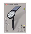 CT-7320 18W SOLAR BAHÇE ARMATÜRÜ BEYAZ CATA