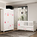 Garaj Home Pırlanta Prenses Beşik Yıldız 4 Dolap-