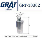 Grat 10302 Yakıt Filtresi Doblo 1.9 Jtd 01-Fıorıno 1.3 D Mtj 08-Grtnde Punto 1.3 D Mtj 05-Punto Evo 2 Çıkışlı