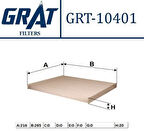 Grat 10401 Kabin Filtresi Alfa Mito 13 JTD 1.4 11- Doblo 10-Fiorino Punto 08-Punto Evo-12-Nemo-Corsa D 06-Combo D 12-Adam 11 55702456