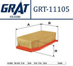 Grat 11105 Hava Filtresi Clio IV Duster Dokker Lodgy Symbol II Sandero II 1.2 H4B 1.5 K9K 165467674R