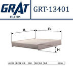 Grat 13401 Kabin Filtresi Partner-Berlingo-Xsara 6447.HP