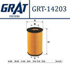 Grat 14203 Yağ Filtresi Astra G 2.0-2.2DTI-Vectra B-C 2.0-2.2DTI-Signum-Sımtra-Frontera 2.2Dth 5650319